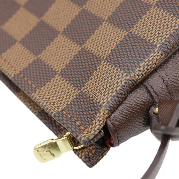 Louis Vuitton  Trousse Makeup Damier Ebene Pochette Clutch Brown - Picture 7 of 14